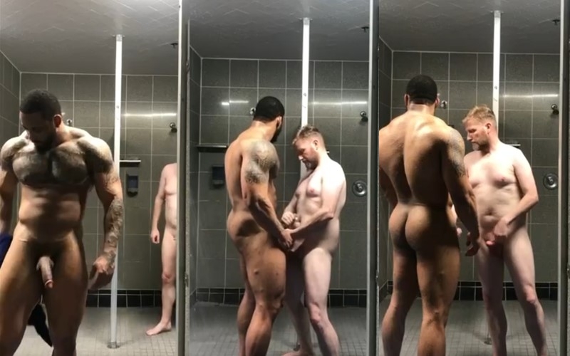 personal training student horny in gym toilet