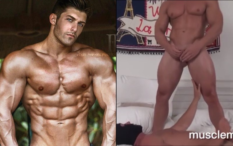 Perfectly Sculpted Muscle Smooth Bodybuilder gay for pay
