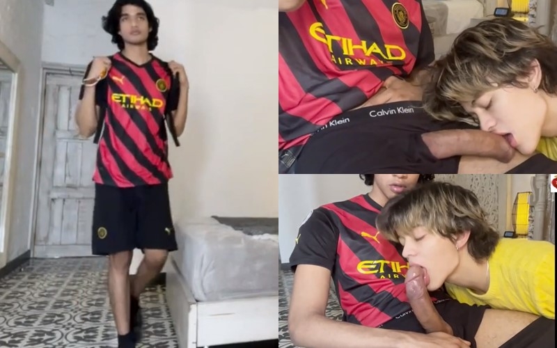 A young gifted athlete from school needed affection and cum