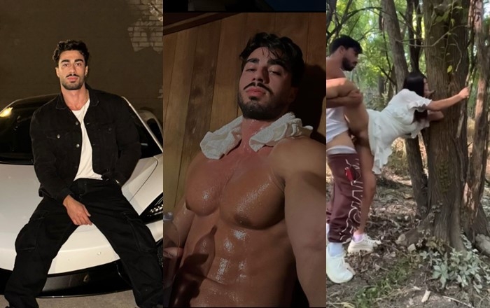 Arab influencer fucks in public park