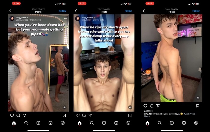 cute boy posts forbidden things on instagram