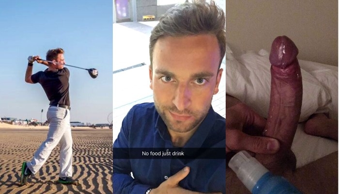 nudes of a handsome professional golf athlete