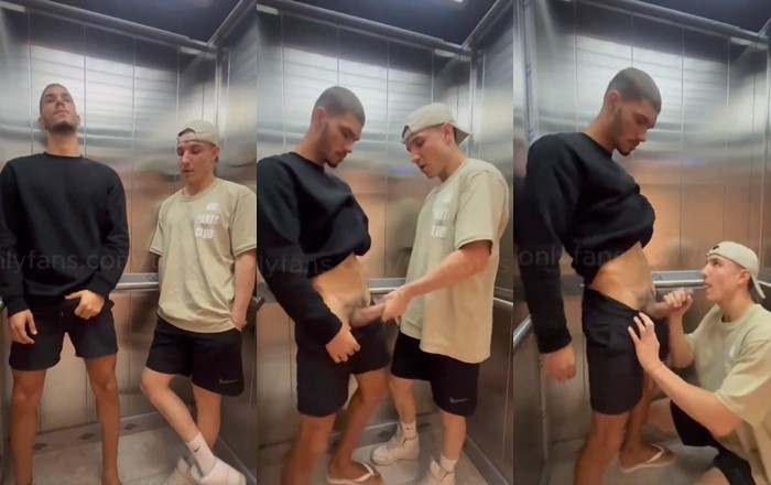 blowjob in elevator – extreme risk