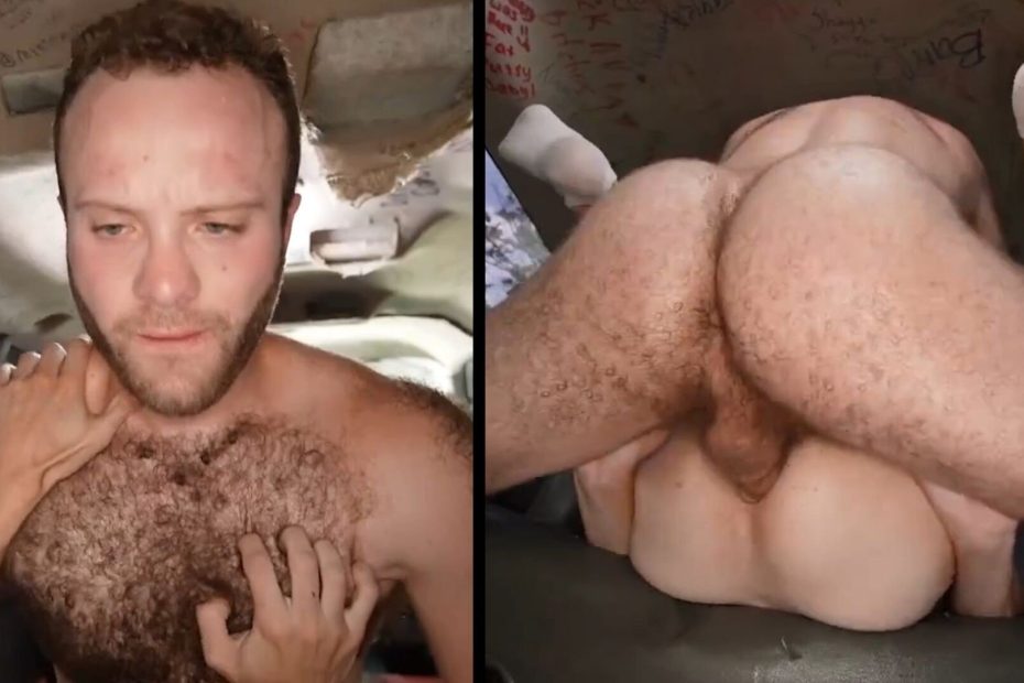Very hairy daddy fvcks a smooth twink