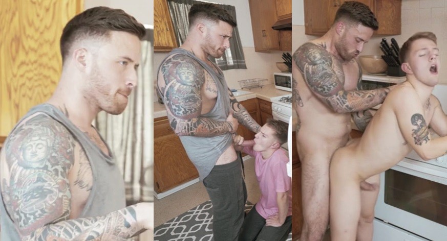 ot Daddy fucked his Step son behind his Wife