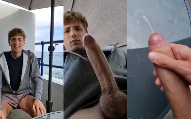 Boy with beautiful smile and huge dick