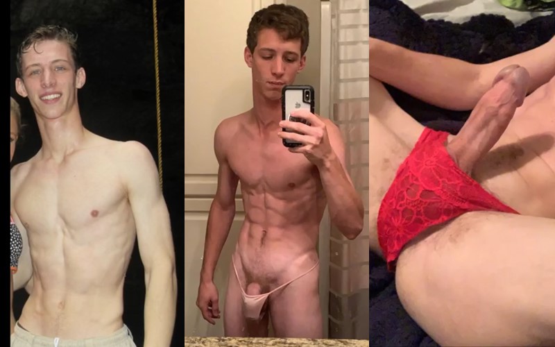 18 YO Straight Twink Baited Into Wearing sister Pant