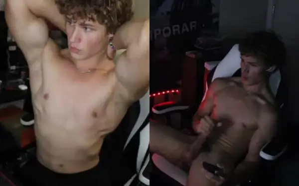 Cute Streamer gamer @Maxednat jerk off live