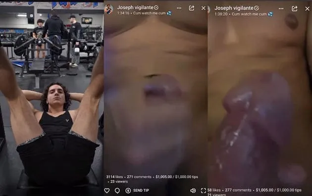 Fitness influencer got more than 1000 of tips to cum live @JosephVi