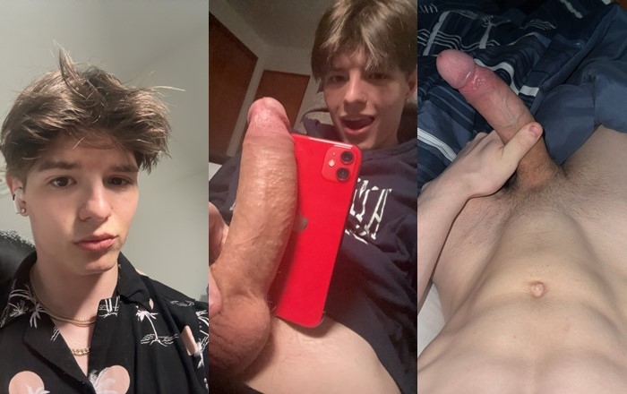 Cute gamer boy gifted jerking