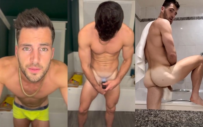 beautiful youtuber shows his moment of intimate care