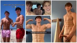cutie Tiktoker gifted @JacksonF nudes and cum