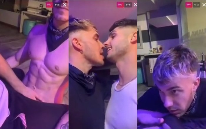 Horny drunk couple goes live on IG after a night out