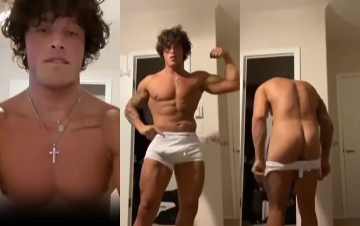 gorgeous insta guy showing off his body