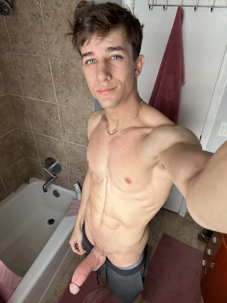 straight porn actor gifted in gay fuck scene Parker Ambrose