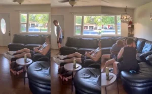 Suburban master twink use his friend and a slave