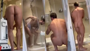 straight influencer records a vlog cleaning the house