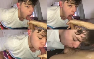 sucking off the cousin who came to sleep at home bigb