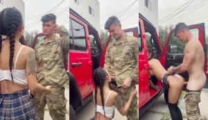 he spent many days in the war and was happy to fuck salv
