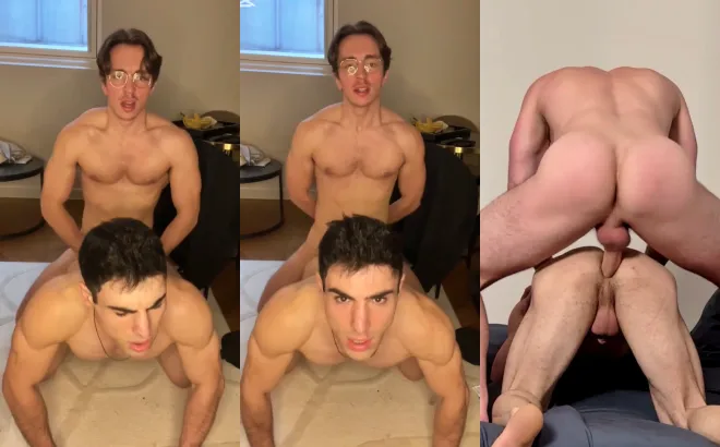@MarioV fucked by two cocks bigb