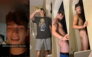 drunk str8 bros went to a Gloryhole after the party salv