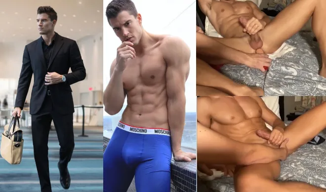 handsome str8 model experiencing the anal pleasure salv
