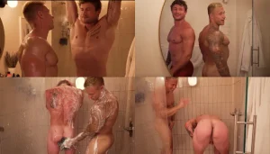 fitness bros of Insta share a hot shower together your Ass is Hot Bro salv