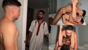 twink interrupted the Arabs prayer to fuck sal2