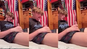 Patriotic boy accepts challenge to drink his own piss stream onlyfans