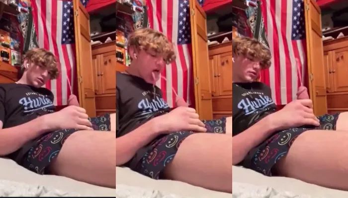 Patriotic boy accepts challenge to drink his own piss