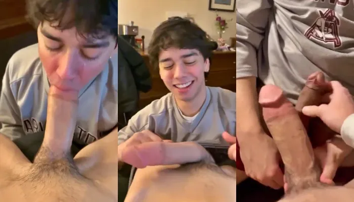 Tears of Pain and Pleasure: Twink Struggles to Swallow a Young Monster Cock
