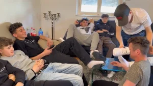 7 young alpha males Demand Total Worship from a Vulnerable Sub