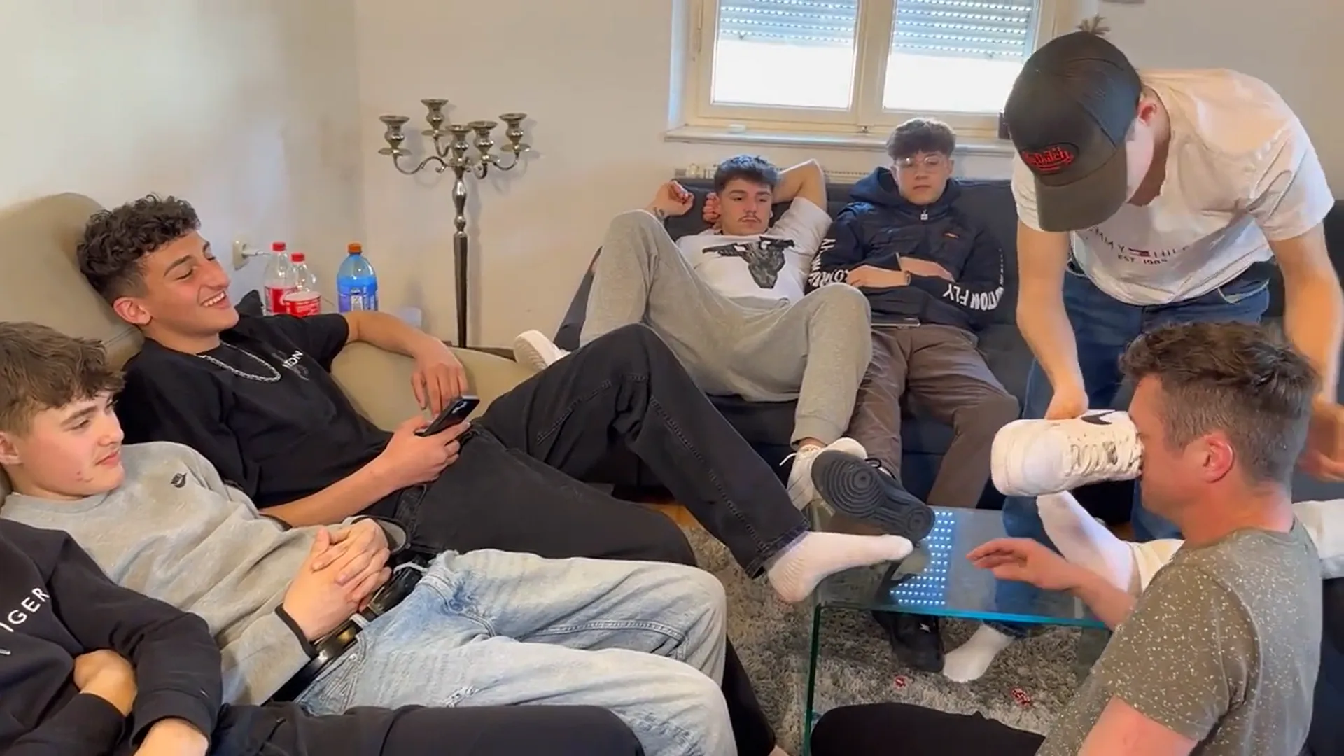 7 young alpha males Demand Total Worship from a Vulnerable Sub