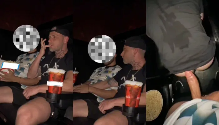 Romantic Date Escalates into Steamy Theater Sex Under the Big Screen