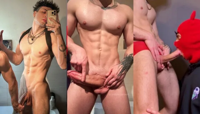 Tiktoker huge cock @AntonioS get a blowjob from fan