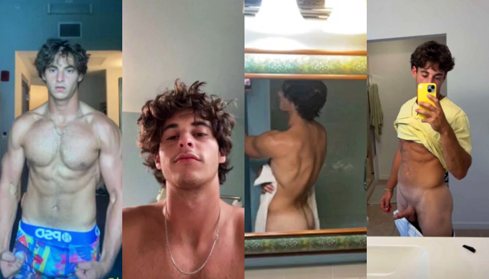 baits nudes of a stud from the college football team