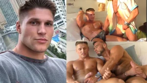 Handsome Str8 jock lets a friend touch his dick