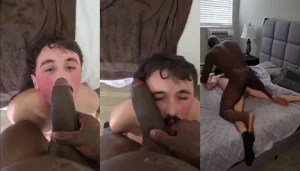 Pale sub taking a heavy hammering from a BBC until he turns red