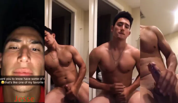 Sex via video call with cute asian athlete