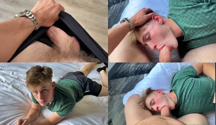 Surprising My Roomie In Bed With my Hard dick
