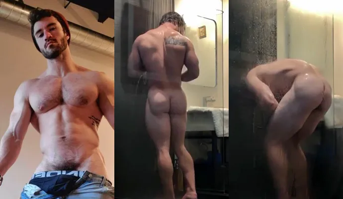 hot fitness influencer naked in intimate moments