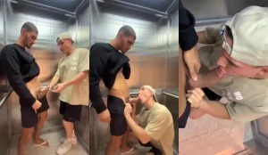 Big Dick boy with horny in the Elevator Before We Reached the Flat