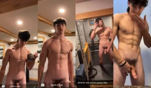 Snapchat boy shows off his naked home workout leaked nudes onlyfans gay free