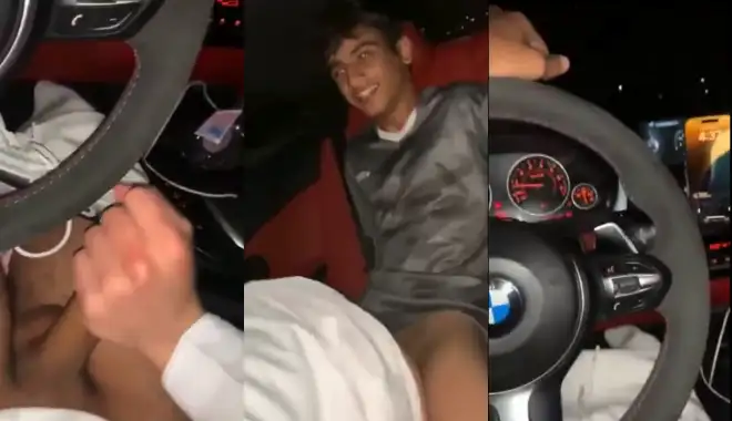 two two 18 year old Arab fucks a mature sheik in luxe car in Dubai a mature sheik in luxe car in Dubai