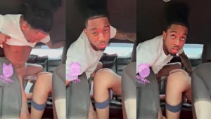 Hung Black tiktoker fucking Pussy in the Car
