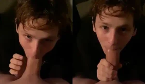 Twink Deep Throating his Old Cousin