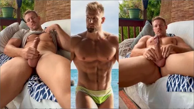 Hot Personal gym jerks his huge thick manhood