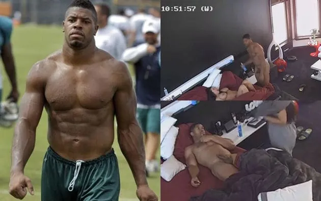 Busted hunky Famous Ex-NFL player fucks a hot bitch