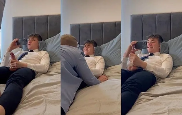 Sucking the horny friend after school