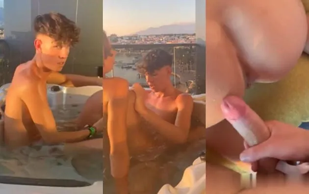 cute boy fucking a pussy in jacuzzi